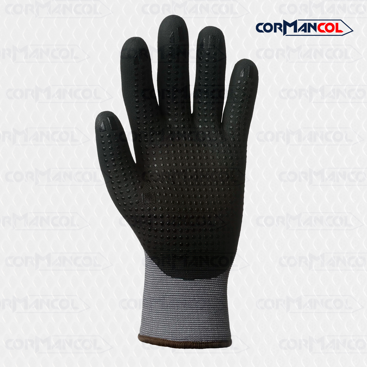1NIDG08 GUANTE NYLON CAL 15 NITRILO  MICROESPUMA PUNTOS 
