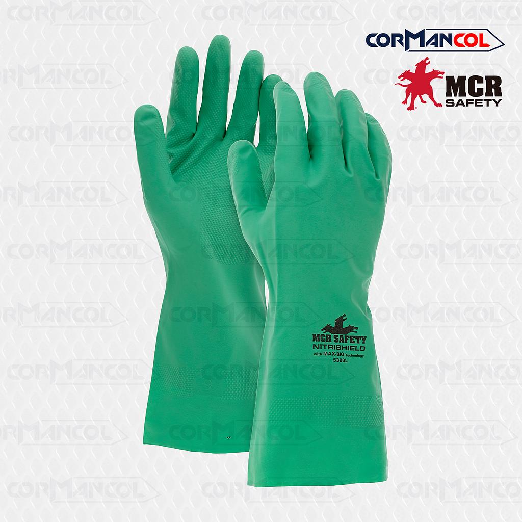 5380L GUANTE 8 MIL BIODEGRADABLE NITRILO SIN FORRO 12&quot; MCR