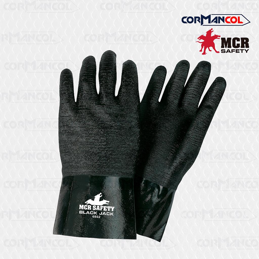 6932 GUANTE JACK BLACK 12&quot; NEOPRENO RUGOSO T L MCR