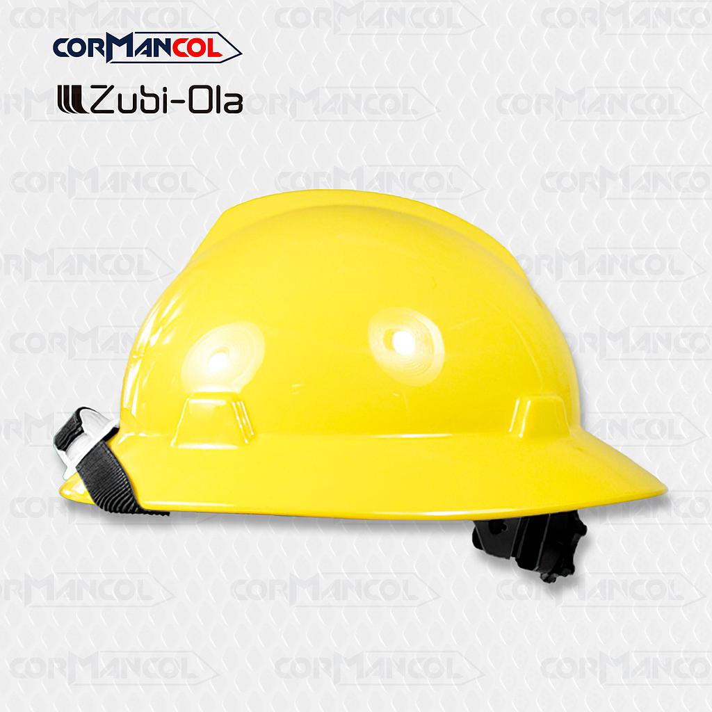 11888608 CASCO DE SEGURIDAD PETROLERO-MINERO COLOR AMARILLO TAFILETE DE 4 APOYOS, BARBUQUEJO DE 2 AP